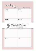 Easy Planning Weekly Planner, Mauve / 80 Blatt, bedruckt