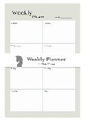 Easy Planning Weekly Planner, Sage / 80 Blatt, bedruckt