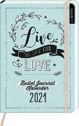 myNOTES Buchkalender DIN A5 Live the life you love Bullet Journal Kalender 2021